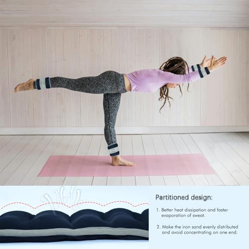Ankle Weights for Women, 4 lbs Medium Intensity Adjustable Arm or Leg Weight Strap Set, Wrist Weight for Yoga, Walking, Aerobics, Jogging, Gym