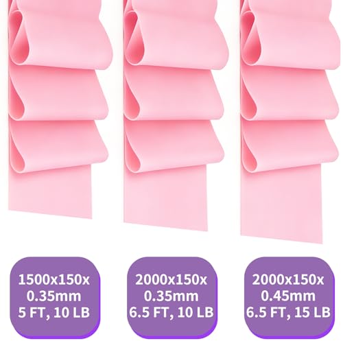 Resistance Bands Long Non-Latex Elastic Stretch Bands Work Out Band for Working Out Women or Men, Exercise Bands Set Yoga, Pilates, Gym,
