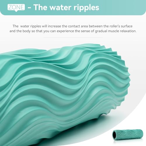 SUBCULTURE Pick Foam Roller - Medium Density Deep Tissue Massager for Muscle Massage and Myofascial Wave Textured Release, Back Roller for Pain Relief & Stretching