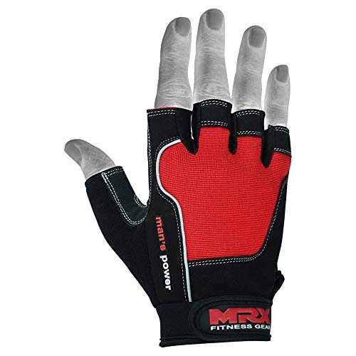 MRX Weightlifting Gloves for Men and Women Gym Workout Bodybuilding Strength Training Weight Lifting Grip Glove with Padded Palm