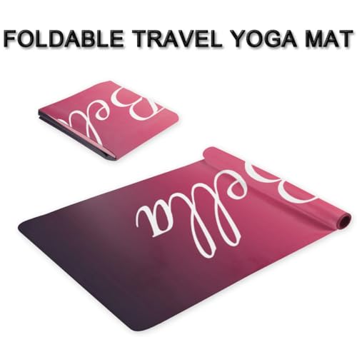Custom Name Yoga Mat,Personalized Travel Yoga Exercise Mat,Non Slip,Perfect for Kids & Adults,Gradient Color D Series - color: Style 18