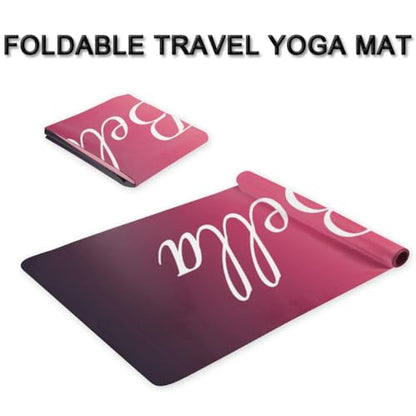 Custom Name Yoga Mat,Personalized Travel Yoga Exercise Mat,Non Slip,Perfect for Kids & Adults,Gradient Color D Series - color: Style 18