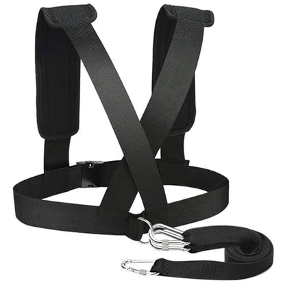 Weight Sled, Nylon Sled Harness Tire Pulling Harness Speed Training Equipment Pull Strap for Sprint Running and Football, Basketball, Soccer Workout Equipment &