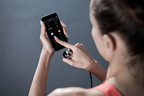 Tangram Smart Rope PURE (App-Connected Smart Jump Rope for Fitness and Workouts, Jump Counter, Adjustable Length, Bluetooth Enabled, Track Calories and Jumps, Dual Ball Bearing Rotation)