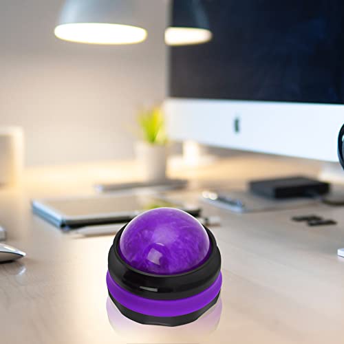 Coolrunner Massage Ball, Manual Roller Massager, Handheld Self Massage - color: Purple