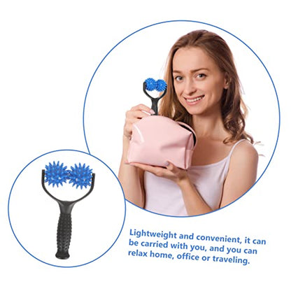FOMIYES Handheld Massage Roller for Muscle Relief Convenient Back Stretching Tool for Home Use for Tight Muscles and Fatigue Relief Design for Comfort and Performance