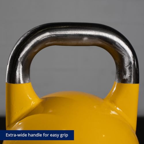 Titan Fitness Competition Kettlebell, Single Piece Casting, KG Markings, Full Body Workout - size: 18.0 Pounds