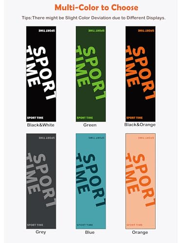 Quick Dry Cooling Towel - Fast Drying Ultra Soft Workout Sweat Towels - Cool Towel Essential for Yoga, Gym, Sports,Running and Beach (Orange)