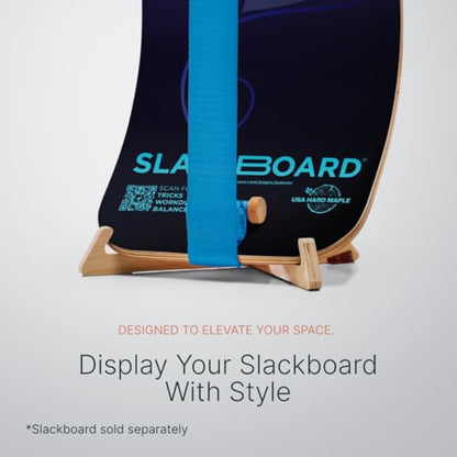 GIBBON SlackBoard Accessories, 3 Options: Slack Board Stand Display Rack, Standing Pole 60” to Assist Balance Training, or 52 Exercise Cards Deck for Fitness Workouts with SlackBoard GiBoard