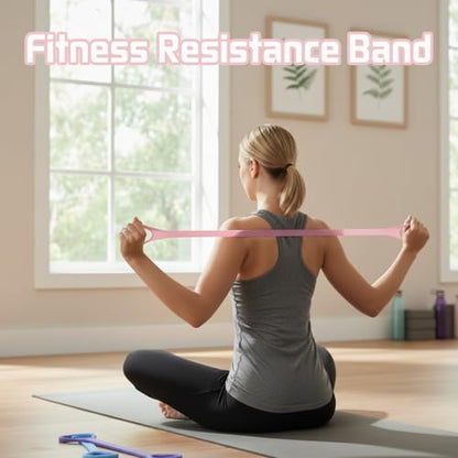 Figure 8 Fitness Resistance Band for Women - color: Pink