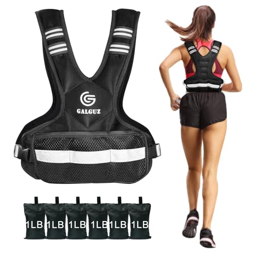 Adjustable Weighted Vest for Women, 4-10/11-20 LB Vest with Ironsand Weights for Strength Training, Adjustable Weighted Vest with Reflective Strip for Night Use