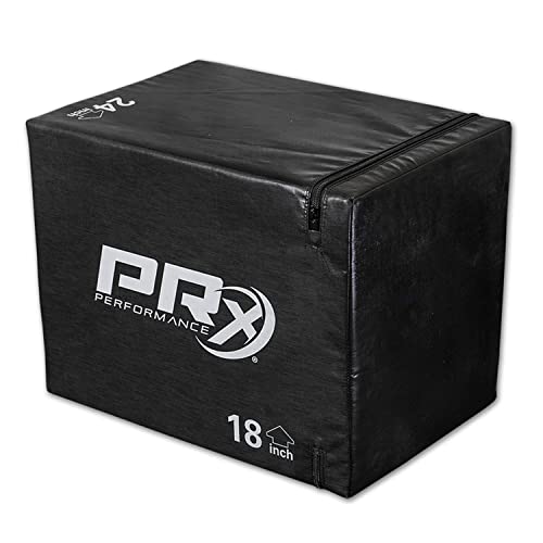 PRx Performance 3-in-1 Plyo Boxes, Plyometric Jump Training and Conditioning Box for All Athletes Soft Foam 16"/18"/24", Soft Foam 20"/24"/30" and, Wood 20"/24"/30" - color: Soft 20x24x30