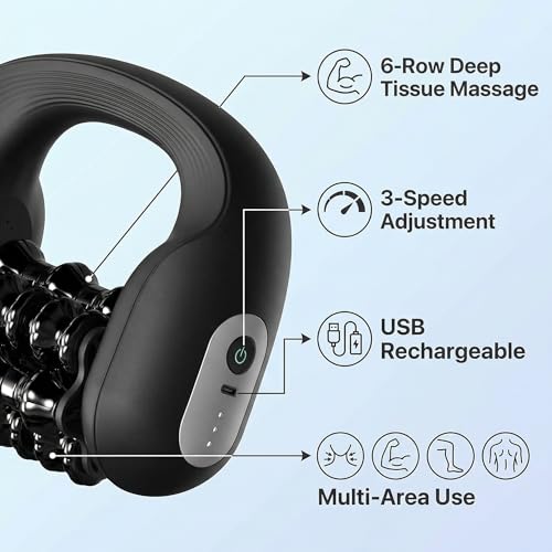 Electric Muscle Roller for Post-Workout Recovery, Deep Rolling Massager