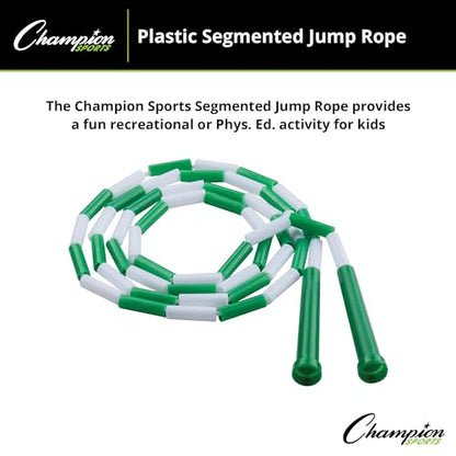 Champion Sports Plastic Segmented Jump Rope - color: Multi (6 Feet)