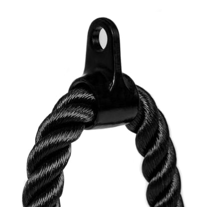 CENTR Cable Machine Attachments for Home Gyms & Functional Trainers Accessory Kit - LAT Pull Down Attachment, Triceps Rope, Curl Bar, Ankle Strap & More - Cable Machine Accessories - style: Triceps Rope