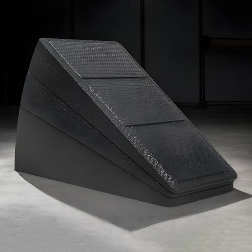 Slant Board for Calf Stretch - 3-Level Foam Ramp Plate, Non-Slip Stretching Support Tool for Yoga Pilates Training, Lightweight Recovery Aid | Home Gym Fitness Flexibility Balance Strength