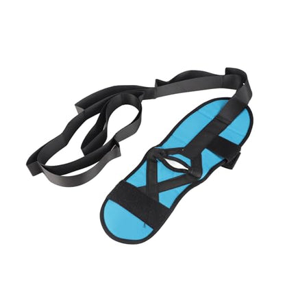 Leg Stretcher Strap | Ankle Rehabilitation Training/Yoga Flexibility/Home Workouts | SBR Nylon Stretch Band with Hook Loop Fastener | Joint Mobility & Injury Prevention