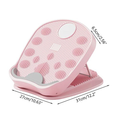 Slant Board Calf Stretcher, Adjustable Incline Stretching Board with Non-slip Base, Leg Slimming Board for Foot Leg Hamstring Knees Ankle Heel Stretching Training - color: Pink