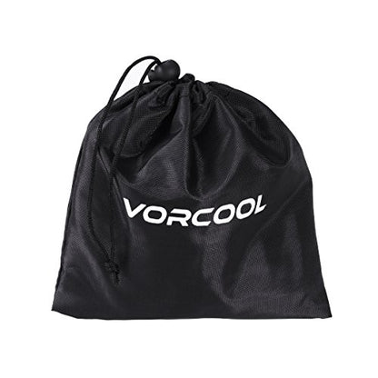 VORCOOL Ankle Straps for Cable Machines Weightlifting Gym Workout Fitness Double D-Ring Neoprene Padded Ankle Cuffs for Legs, Abs and Glute Exercises Fits for Men&Women with Carry Bag 2PCS