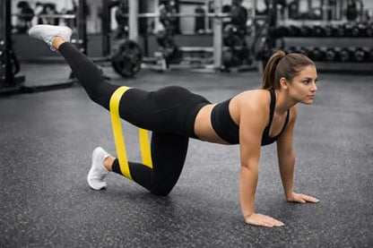Resistance Bands Set for Women – 5 Booty Loop Bands for Home Gym, Glute Workouts, Yoga & Physical Therapy + Bag