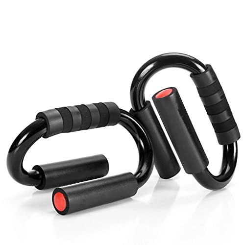Push Up Bars Pushup Handle Stands with Comfortable Foam Grip and Non-Slip Handles Set - S Shape for Men and Women Workout Training Program