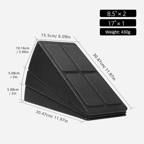VALICLUD 3pcs Foot Mat Calf Stretcher Squat Wedge Indoor Fitness Board Sturdy Easy to Use