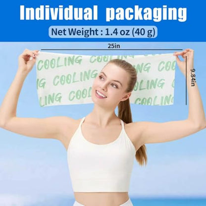 30 Pack Cooling Body Wipes, Alcohol-Free Cooling Towelettes Cooling Towel Alternative for Outdoor Sports, Camping, Hiking, Workout & Hot Weather(Green) - size: 30 Count (Pack of 1)
