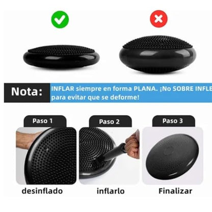 Balance Training Dynadisc, Core Strengthening Disc with Inflator