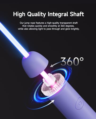 LED Light Up Jump Rope for Kids – Glow, Rechargeable, Exercise - color: Purple