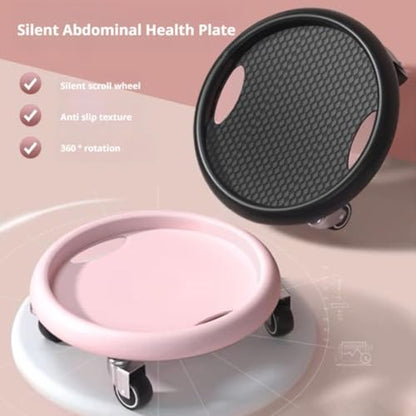 Ab Roller Wheel,Ab Exercise Equipment with Knee Pads,Women's Multifunctional Abdominal Wheel Board,360° Rotating for Core Exercise,Abdominal Strength Training for Full Body Fat Burning Home Gym (B)