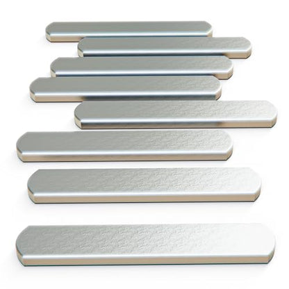 Mavee Fractional Weight Vest Plates, Rustproof Solid Steel Inserts for Rucking, Tactical Carrier & Strength Training - color: Silver (Electroplated), size: 5.9 Inch (8 Pack / 3.5 Lbs)