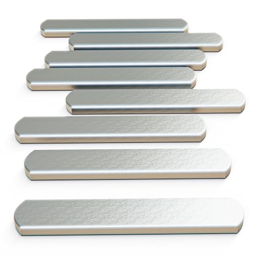 Mavee Fractional Weight Vest Plates, Rustproof Solid Steel Inserts for Rucking, Tactical Carrier & Strength Training - color: Silver (Electroplated), size: 5.9 Inch (8 Pack / 3.5 Lbs)