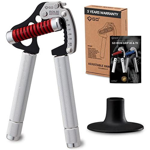 GD IRON GRIP Grip Strength Trainer Adjustable Hand Gripper Strengthener Hand Grip Exerciser Wrist Strengtheners Silent & Durable – Forearm, Finger & Hand Strength Training for Athletes, Climbers & Rehabilitation