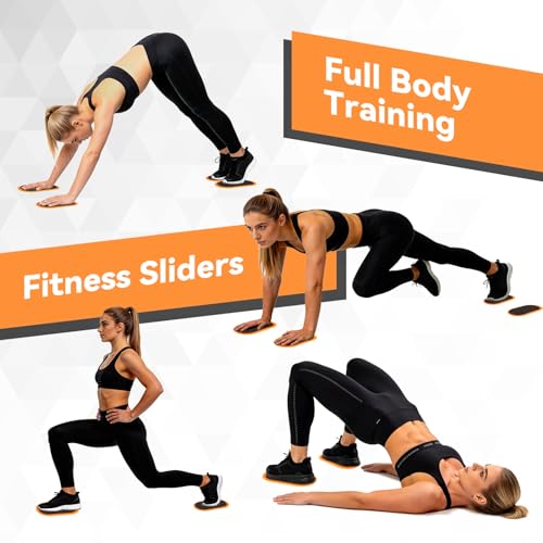 2Pcs Fitness Sliders Yoga Sliding Disks Exercise Sliders Carpet Fitness Disc Training Slider for Working Out, Exercise Sliding Plates for Abdominal Core Strength Training