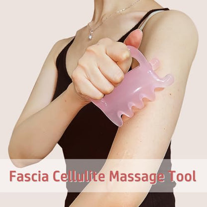 Large Fascia Massage Blaster Tool for Cellulite, Myofascial Release, Muscle Knots, Trigger Points, Cellulite Massager Tool for Body Tension Relief Promote Lymphatic Circulation Pink - color: Pink