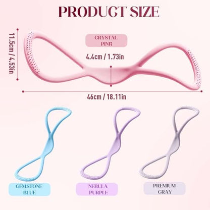 Resistance Bands, Figure 8 Fitness Resistance Band, Exercise Bands with Handles, Chest Expander Strap, Fullbody Yoga Pulling Rope, Stretching Equipment for Arm, Back