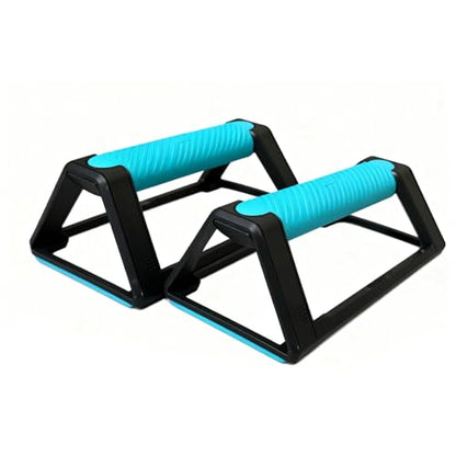 Push Up Bars for Home Workout, Triangular Stable Support with Wrist Protection & Anti-Slip Base, Strength Training Handles for Men and Women, Pushup Stands for Chest Arm Exercise -1 Pair