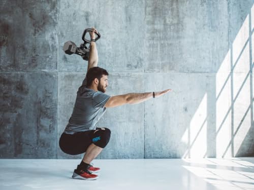 Convert Dumbbells into Kettlebell by SEWD – Adjustable Weights & Up to 220LB Capacity Kettlebell Handle for Weight Lifting, 90-Degree Rotating Handle, Compatible with Dumbbells (max 1.5" handle diameter, min 4.5" handle length）