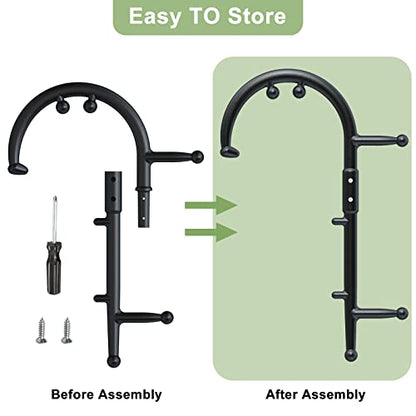Detachable Trigger Point Massage Cane – Manual Back & Shoulder Hook Massager for Pain Relief, Deep Tissue Self Massage Tool for Muscle Knots in Neck, Back, Legs & Feet
