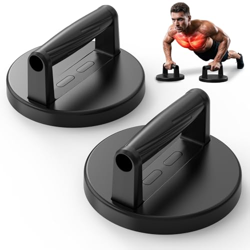 Push Up Bars Strength Training Equipment, Ergonomic Grips, 7.48" Base for Increased Stability, Home Gym Equipment, Push Up Stands Handle for Floor Workouts ﻿