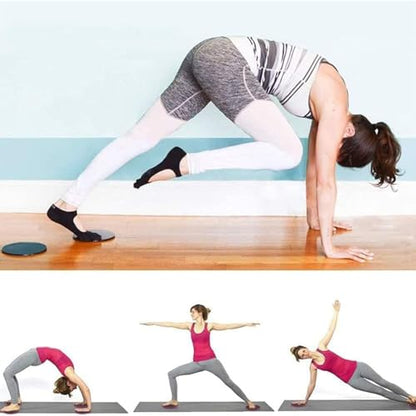 KYOFIS Dual Sided Gliding Discs, Fitness Exercise Sliders Core Exercise Sliders Full Body Workout for Pilates Yoga Fitness Equipment Accessories(Red)