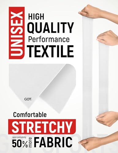 UPF 50+ Cooling Bandana for Men & Women - Thermoregulation, Moisture-Wicking, Sun Protection Bandana Neck Wraps - color: White