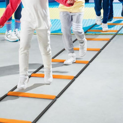 Agility Ladder, Fitness Speed Training Equipment, Agility Training Equipment, Spring Steel Exercise Sensitivity Improve Coordination Speed Training Exercise Ladders for Kids - size: 6 Rungs