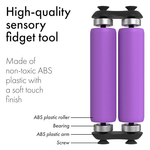 ONO Roller - Handheld Fidget Toy for Adults | Help Relieve Stress, Anxiety, Tension | Promotes Focus, Clarity | Compact, Portable Design (Purple, Full Size - ABS Plastic) - size: Full Size, style: ABS Plastic - Purple