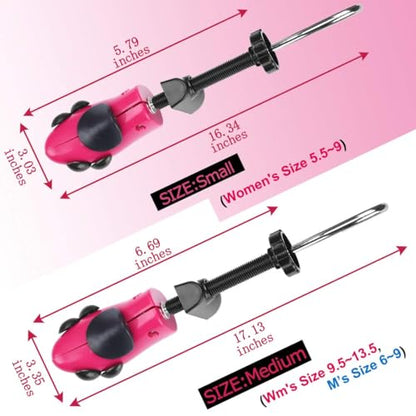 eachway Shoe Stretcher Shoe Trees,Adjustable Length & Width for Men and Women(for M's Us6.5-10; Wm's Us10-13.5) - color: M(for M's Us6.5-10; Wm's Us10-13.5 )Rose