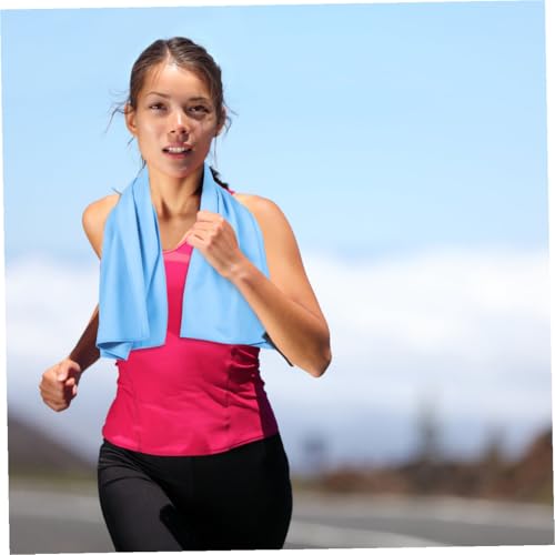 FOMIYES Quick-Dry Superfine Fiber Sports Towel 40x80cm Breathable Mesh Bag, Ultra Soft Sweat-Absorbing Travel and Outdoor Camping Towel for Gym, Hiking, Yoga