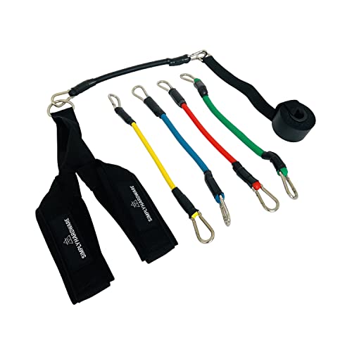 Hip Flexor Training Strap | Reverse Squat Resistance Band Workout Strap Set | Resistance Bands and Door Anchor Included