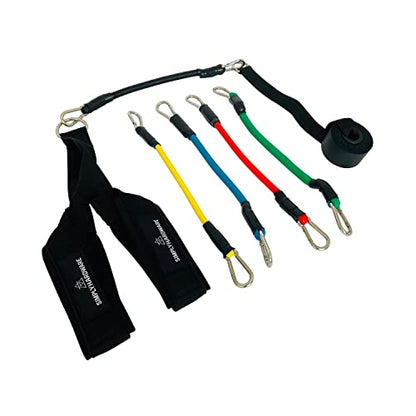 Hip Flexor Training Strap | Reverse Squat Resistance Band Workout Strap Set | Resistance Bands and Door Anchor Included