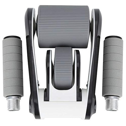 2 Wheels Ab Roller Wheel, Abdominal Muscle Exerciser, Dual - Wheel Core Trainer with Knee Pad for Home Gym, Stable Aluminum Alloy Frame, Foldable Design for Full - Body