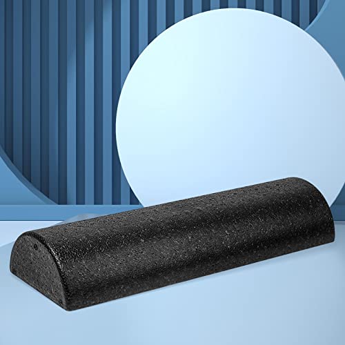 Harilla Yoga Column Roller High Density Equipment Balance Training Half Foam Roller Yoga Brick for Exercise Gym, 45x15x7.5cm